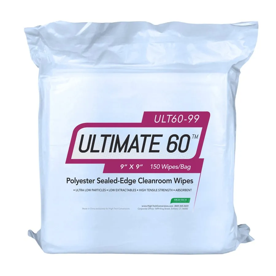 ULTIMATE 60™ Polyester Sealed Edge Cleanroom Wipers