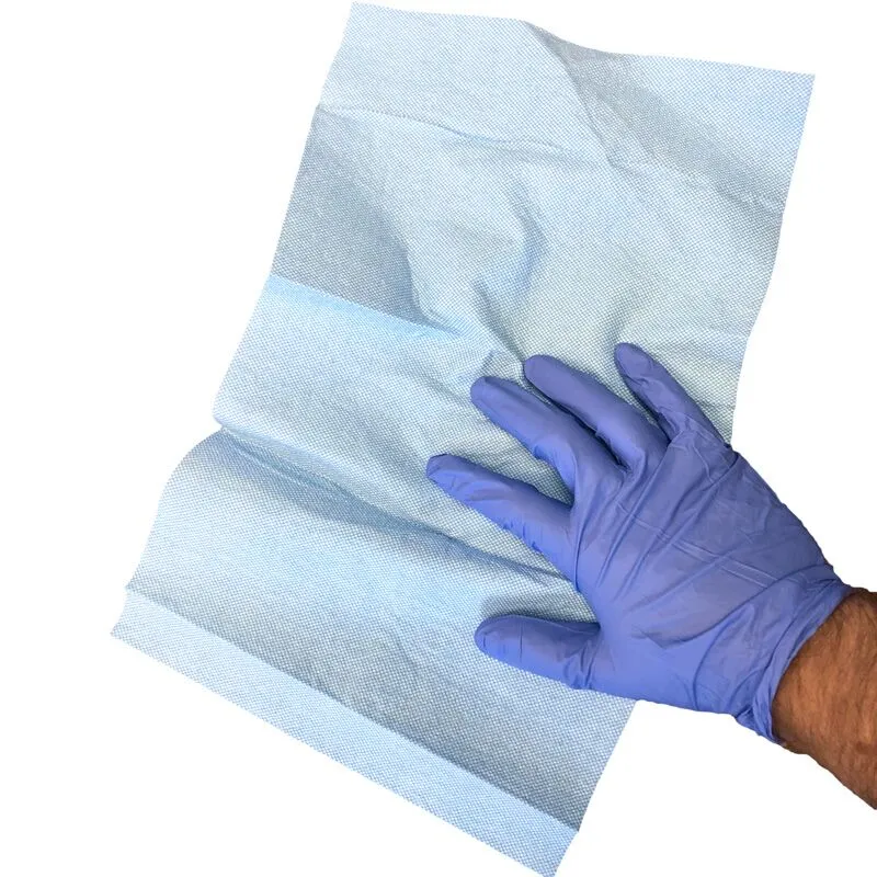 B40 Wicked Awesome® Blue Wipes - DRC Cellulose Industrial Wipes, 9" x 16.5" - Image 2