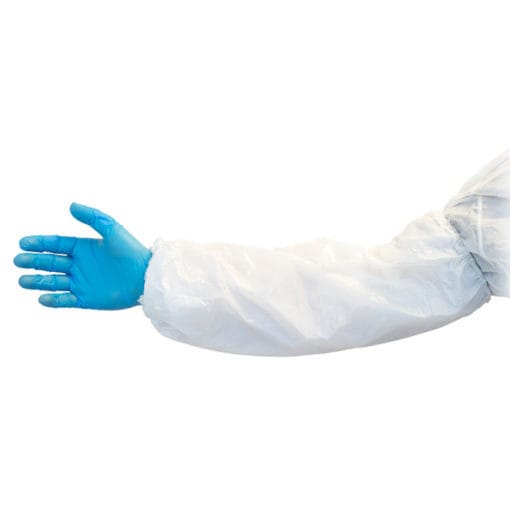 White Polyethylene sleeves