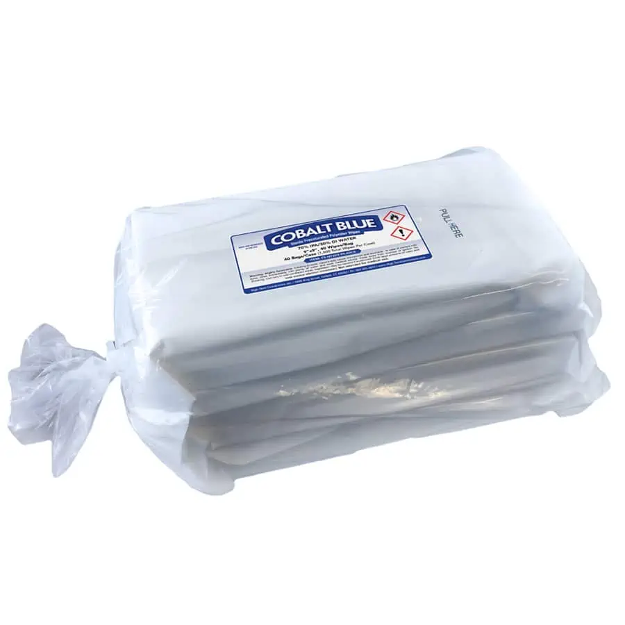 Cobalt Blue Sterile Wipes Nonwoven Polyester