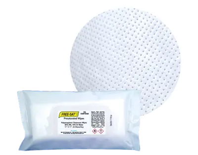 Presaturated surface prep wipes