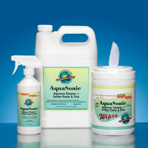 GlobalTech® AquaSonic® Aqueous Cleaner for Solder Paste & Flux