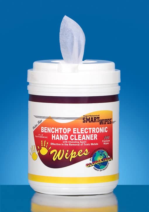 GlobalTech® Benchtop Electronic Hand Cleaner Wipes, Polyester, 6" x 9"