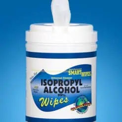GlobalTech® Industrial 99% Isopropyl Alcohol Saturated Wipes, Hydroknit®, 6" x 9"