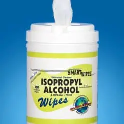GlobalTech® Industrial 70/30 Isopropyl Alcohol (IPA) Saturated Wipes, Hydroknit®, 6" x 9"