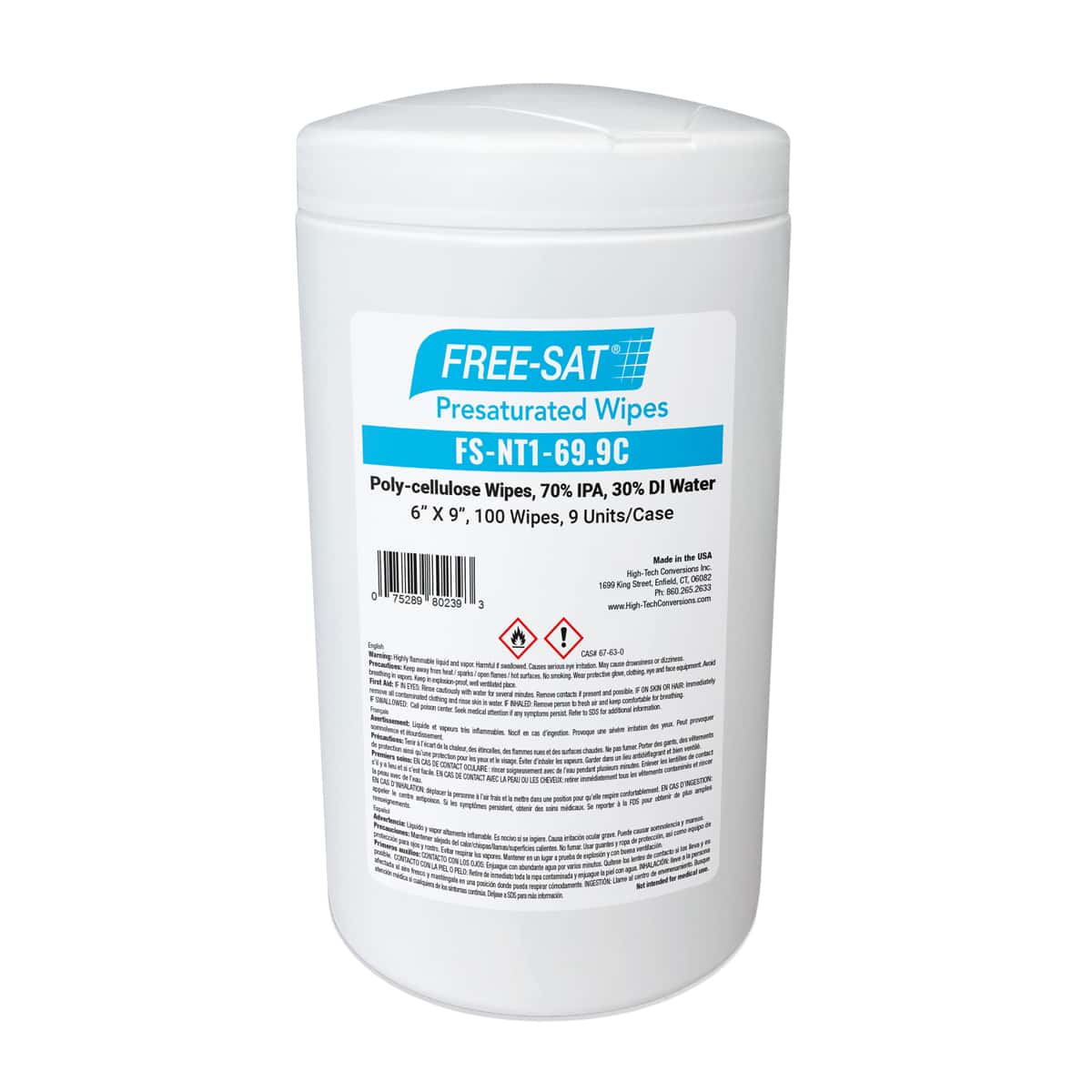 Presaturated Cleanroom Wipes | High-Tech Conversions